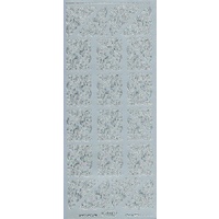 Starform Sticker Sheet 4 x 9 Inch Corners 6 Silver