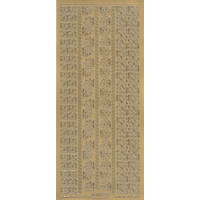 Starform Sticker Sheet 4 x 9 Inch Corners 2 Gold
