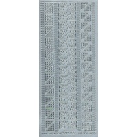 Starform Sticker Sheet 4 x 9 Inch Corners 3 Silver