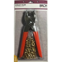 Birch Eyelet Plier With 100 Eyelets Large