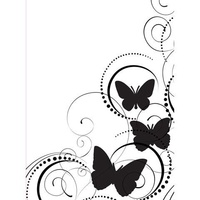 DARICE Embossing Folder Butterfly Swirl 10.5cm x 14.5cm 
