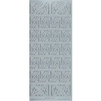 Starform Sticker Sheet 4 x 9 Inch Corners 11 Silver