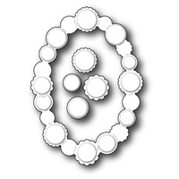 Poppystamps Die Button Oval Contour 1226 