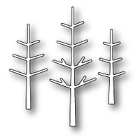 Poppystamps Dies - Stick Pine Trees 1236 FREE SHIPPING