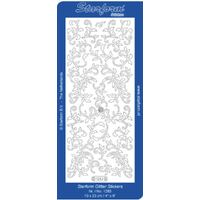 Starform Sticker Sheet 4 x 9 Inch Outline Silver