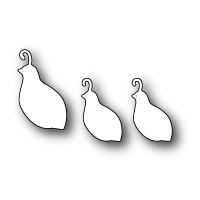 Poppystamps Dies Mama and Baby Quail 1284 