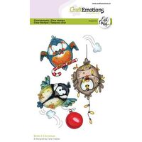CraftEmotions Clear Stamps A6 Birds 4 Christmas