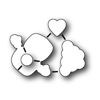Poppystamps Die Love Never Melts clear die set 1456 