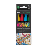 Kent Urban 3mm Paint Marker Set - Classic - Pack of 4