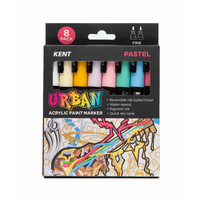 Kent Urban 3mm Paint Marker Set - Pastel - Pack of 8