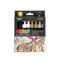 Kent Urban 3mm Paint Marker Set - Icon - Pack of 8