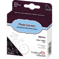 3L Photo Corners Self Adhesive 250/Pkg Black 