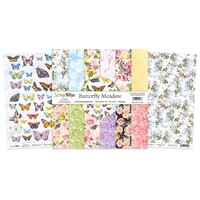 ScrapBoys 12x12 Papers 190gsm 12 Sheets Butterfly Meadow