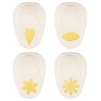 Vaessen Creative Craft Punch Set Heart Petal & Flowers 4pcs