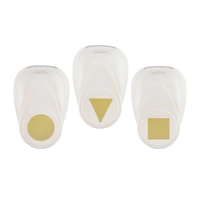 Vaessen Creative Craft Punch Set Circle Square Triangle 3pcs