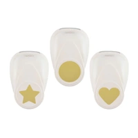 Vaessen Creative Craft Punch Set Circle Heart Star 3pcs
