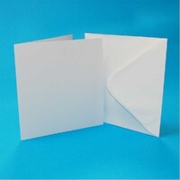 Craft UK Limited  40 White 5x5 inch Cards 300gsm and Envelopes