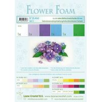 Flower Foam 6 A4 Sheets Blue/Violet Set 5
