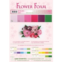 Flower Foam 6 A4 Sheets Red/Pink Set 5
