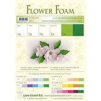 Flower Foam 6 A4 Sheets White/Green Set 5