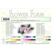 Flower Foam 10 A4 Sheets Off-White