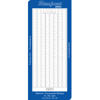 Starform Sticker Sheet 4 x 9 Inch Clear Stitching 3203 