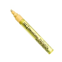 DecoColor Premium Chisel Paint Marker Leaf Finish Pen Gold