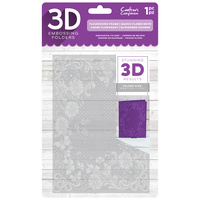 Crafter's Companion 3D Embossing Folder 5X7 Flourishing Frame