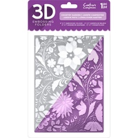 Crafter's Companion 3D Embossing Folder 5X7 Country Garden