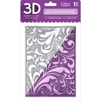 Crafter's Companion 3D Embossing Folder 5X7 Regency Swirls