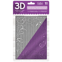Crafter's Companion 3D Embossing Folder 5X7 Textured Swirls