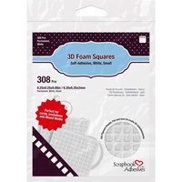 Scrapbook Adhesives Thin 3D Double-Sided Adhesive Foam Squares White 308pcs