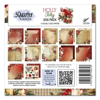 3Quarter Designs - Holly Jolly - 6x6 Pack