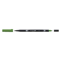 Tombow Dual Brush Pen - Dark Olive - 158