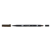 Tombow Dual Brush Pen - Lamp Black - N25
