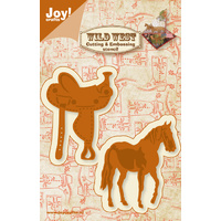 Joy Crafts Die Wild West Horse and Saddle 6002/0424
