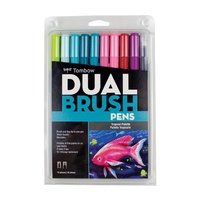Tombow Dual Brush Pen 10pk Tropical 56189