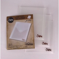 Sizzix Plastic Storage Envelopes 5 1/4 x 6 1/4 Inch by Tim Holtz