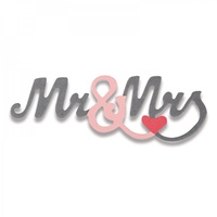 Sizzix Thinlits Die - Mr & Mrs #2 Mini 661793