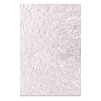 Sizzix 3D Textured Impressions Embossing Folder Doily 662265
