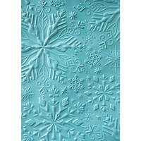 Sizzix 3D Textured Impressions Embossing Folder Winter Snowflakes 662287