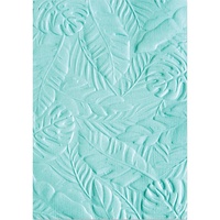 Sizzix 3D Textured Impressions Embossing Folder Tropical Leaves 662827