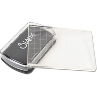 Sizzix Stamping Kit Black Ink Pad and Acrylic Block