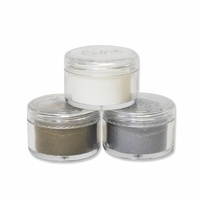 Sizzix Embossing Powders 3pk Silver Gold and Clear
