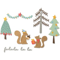 Sizzix Thinlits Die Set 10pk Festive Tails 664451