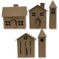 Sizzix Tim Holtz Thinlits Die Set Paper Village #2 665585