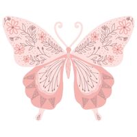 Sizzix Layered Clear Stamps Set 3PK - Decorated Butterfly by Lisa Jones 665833