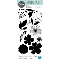 Sizzix Layered Clear Stamps Set 13PK Blossoms
