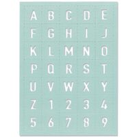 Sizzix Thinlits Die - Tile Alphanumeric by Eileen Hull 666043
