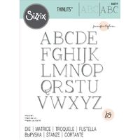 Sizzix Thinlits Die Elegant Capitals